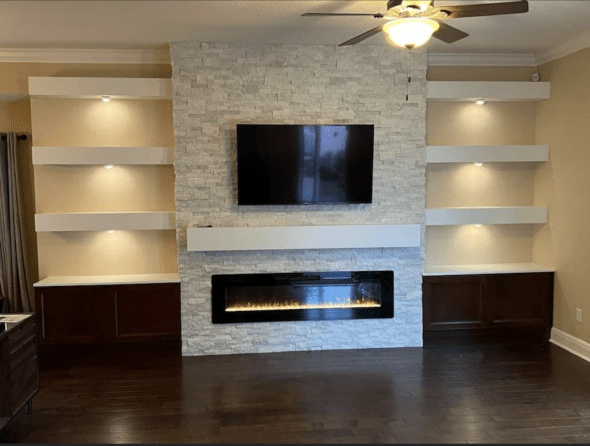 Electric Fireplaces With Different Colors