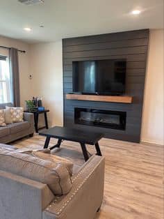 Custom TV Fireplace Wall